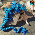 2.png Leerer Seedrache, Flexi Wiggle Pet, Druck an Ort und Stelle, Fantasy Schlange