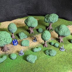 il_fullxfull.5507679509_j5o3.jpg Collection of Trees and Bushes - 15mm Scale and Magnet Compatible - Perfect for Fantasy Wargames and RPGs, DnD