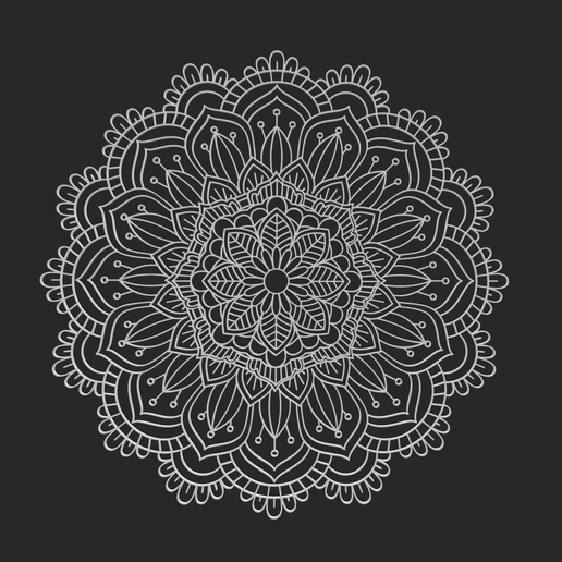 MANDALA PLACEMAT 2 3D model