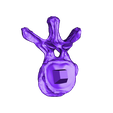 Dorsal_Vertebra_05.OBJ OBJ file Life size baby T-rex skeleton - Part 06/10・3D print design to download
