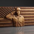 US-Flag-Soldier-©.jpg USA Flag - Soldier - CNC Files For Wood, 3D STL Model
