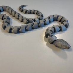 a.PNG Archivo STL gratuito Articulated snake v2 F.P・Design para impresora 3D para descargar