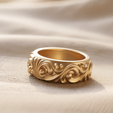 01-8.png Baroque Scroll Ring Ornamental Rococo Band 3D print model