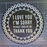 344242051_1931658977170143_5947397643664520909_n.jpg STL file Hawaiian Prayer Ho, oponopono / Mantra / Phrases i love you im sorry/ centerpiece/ wall decor・3D printer design to download