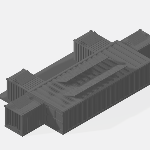 🏠 Modular Home Container LABORAL AREA - Full Interior - 3D Printable ...