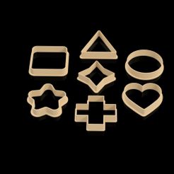 Classic-Shapes-list-b.jpg Cookie Cutters - Basic Shape Collection