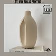 IMG_1712.jpeg Vase -clean- STL file, 3D model for 3D printing modern aesthetic vase decoration for living room floor vase artificial flowers vase gift