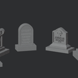 HS-Group.002.png Grave Markers, Set of 5 ( 28mm Scale )