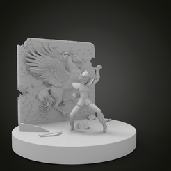 untitled.289.png Archivo STL gratis Pegasus diorama Pinterest Seiya Caballeros del Zodíaco Estatua de tamaño natural・Diseño de impresora 3D para descargar