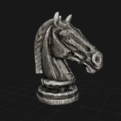 2.jpg Chess figure in the form of a Horse / Bust of a Horse