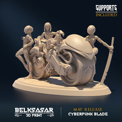 01.png STL file Neon Nighthuntress Nude・3D printing design to download