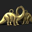 9_3DPR~1.jpg Dino Pendant Keychain - 3D STL File for 3D Printing