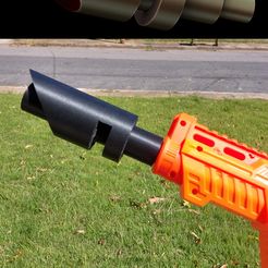 LasgunNerf.jpg Free OBJ file Aeon Pro Lasgun Barrell・3D printable model to download