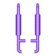 exhaust_ver1_pair.stl Side pipes / big rig style exhaust - accessory for model cars and diecast