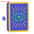 STL00687-2.png 1pc Intuition Tarot Card Mold