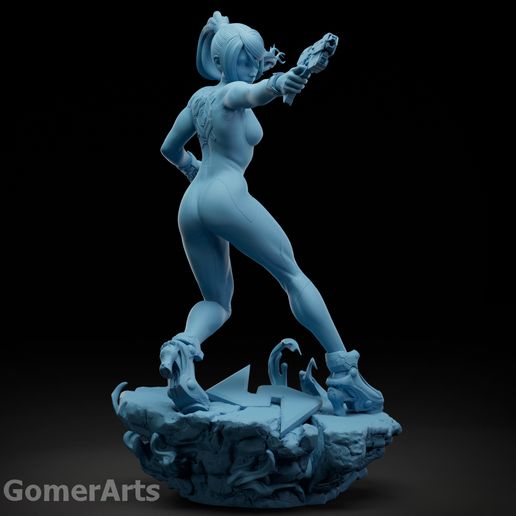 Samus Aran - Zero Suit Fanart 3D print STL model 3D File for 3D  printingCults