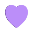 Flat Heart 1.0 mm Small.stl ❤️ Flat Hearts ❤️
