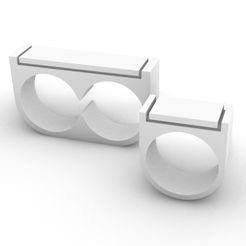 8.JPG Archivo STL Anillo 8 (Dúo)・Design para impresora 3D para descargar