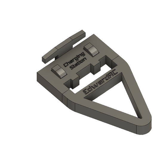 EdRover - Charging Station for Home Surveillance Rover - 3D model önizlemesi