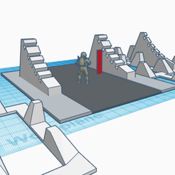 2023-01-07-9.png STL file Dragon's Teeth/Strassenperre/Panzersperre・3D printer model to download