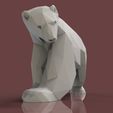 polar bear 3d printing.jpg Polar bear lowpoly