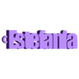 estefania.stl PACK OF NAME KEY RINGS (100 NAMES) VOLUME 2