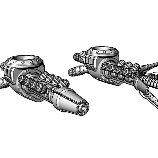 Gravity Cannon For Smaller Imperial Knights 3D model