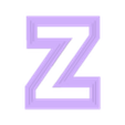 z.stl 1 COOKIE CUTTER complete alphabet