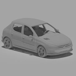 STL file Fuel filler cap Peugeot 206 ⛽・3D printer model to