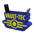 2.png 3D MULTICOLOR LOGO/SIGN Desk Organizer - Vault-Tec