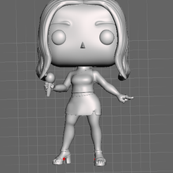 cantant.png STL file Singer Funko Girl・3D printing model to download