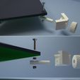 bracket-mount.jpg Archivo 3D gratis Soporte de cama de cristal ajustable personalizable para FlashForge Creator Pro, etc.・Diseño de impresora 3D para descargar, DrLex