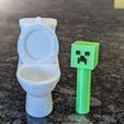 PXL_20231006_151527302.MP.jpg Creeper Skibidi Toilet Interactive 3D Print!