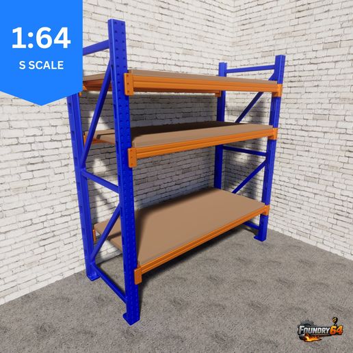 🌆 1:64 Pallet Racking for Warehouse - Adjustable and Modular!・ STL File ...