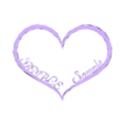 SampleHeart_low.stl Individuelles Herz mit personalisierten Namen