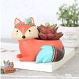 61q-y0ueRNL._AC_SL1080_.jpg Fox pot planter 3d model stl for 3d printing