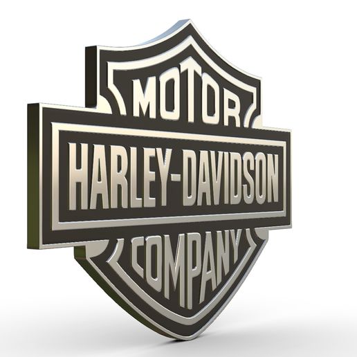 🏍️ harley davidson logo・ STL File for ・Cults