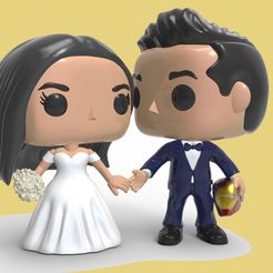 612bd.jpg Archivo STL FUNKO BODA PAREJA・Objeto de impresión 3D para descargar