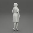 Girl-0010.jpg Beautiful Model Woman Wearing A Dress And High Heels 3D print model