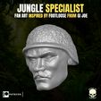 15.png Jungle Specialist head for Action Figures