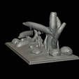pike-podstavec-2-1-19.png two pike scenery in underwather for 3d print detailed texture