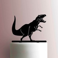 JB_Dinosaur-T-Rex-225-A009-Cake-Topper.jpg Fichier STL DINOSAURE DINOSAURE TOPPER・Plan imprimable en 3D à télécharger