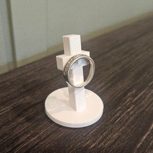 Christian Cross Ring Holder 3D model preview