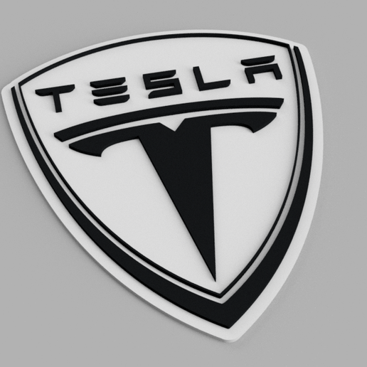 1.png Tesla Auto Logo Picture Wall
