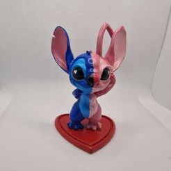 Valentines Stitch and Angel - FREE - No supports needed!