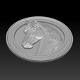 013.jpg Horse head relief model for cnc router and 3D printing
