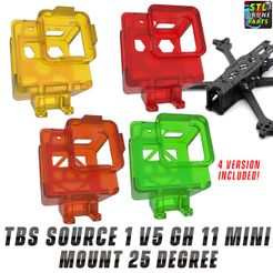 TBS-Source-1-V5-GH11-Mini-Mount-25-Degree-1.jpg TBS Source One V5 Gopro Hero 11 Mini 25 Degree Mount