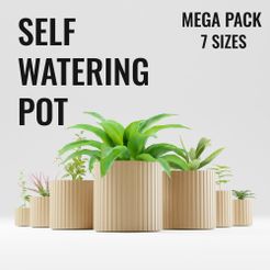 JAPAN-MEGA-PACK_MAIN.jpg SELF WATERING PLANTER | MEGA PACK 7 SIZES | READY TO BE PRINTED IN WOOD PLA