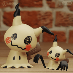 Mimikyu_cukts.png Mimikyu Chibi 2 Models Pokemon Ghost Halloween