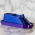 resize-boat8-square.jpg STL-Datei Cruise Ship kostenlos・Modell zum 3D-Drucken zum herunterladen